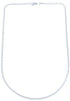 Sterling Silver 16" Italian Rope Chain Necklace KX120887